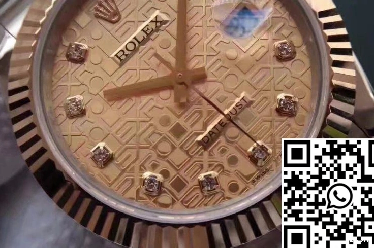 41MM Rolex 126333 Texture Dial Datejust Diamond-studded Gold Rose II 0502